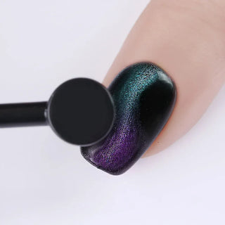 Rectangular and Circle Double-head Magic Magnet Stick (Black)