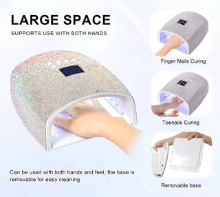 CRYSTAL DIAMOND CORDLESS – RECHARGEABLE UV/LED NAIL LAMPS by OTHER sold by DTK Nail Supply
