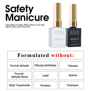 LAVIS Gel Polish Super White - 0.5 oz