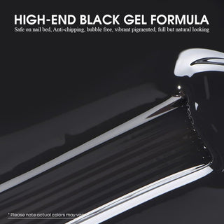 LAVIS Gel Polish Super Black - 0.5 oz