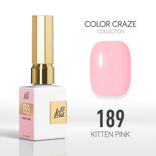 LDS Color Craze Collection - 189 Kitten Pink - Gel Polish 0.5oz