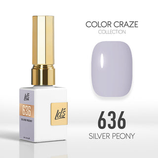 LDS Color Craze Collection - 636 Silver Peony - Gel Polish 0.5oz