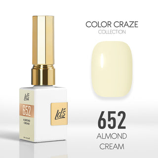 LDS Color Craze Gel Nail Polish - 652 Almond Cream