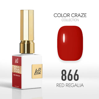 LDS Color Craze Collection - 866 Red Regalia - Gel Polish 0.5oz