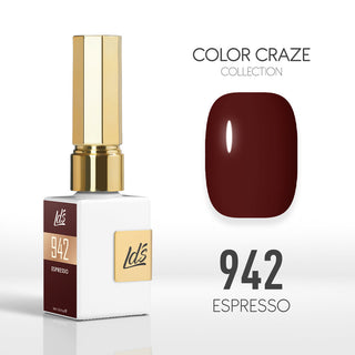 LDS Color Craze Collection - 942 Espresso - Gel Polish 0.5oz