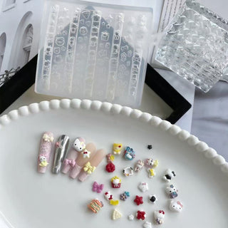3D Nail Charm Mold 15 - Cat