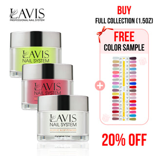 Lavis Acrylic & Dip Powder Part 1 (36 Colors): 001-036 - 1.5oz