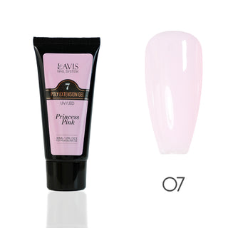 LAVIS Poly Extension Gel (ver 2) - 07 Princess Pink - UV/LED 30ml