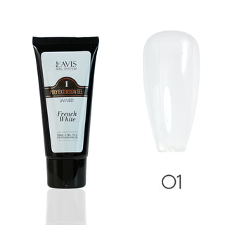 LAVIS Poly Extension Gel (ver 2) - 01 French White - UV/LED 30ml