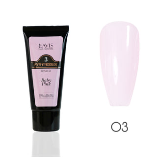 LAVIS Poly Extension Gel (ver 2) - 03 Baby Pink - UV/LED 30ml