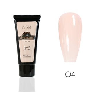 LAVIS Poly Extension Gel (ver 2) - 04 Peach Please - UV/LED 30ml
