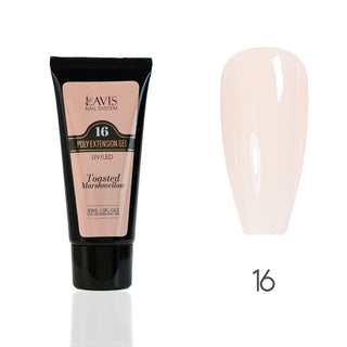 LAVIS Poly Extension Gel (ver 2) - 16 Toasted Marshmellow - UV/LED 30ml