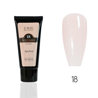 LAVIS Poly Extension Gel (ver 2) - 18 Apricot - UV/LED 30ml