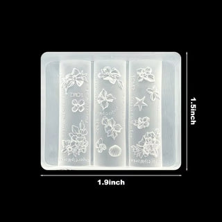 3D Nail Charm Mold 24 - Flower & Sea Star