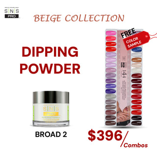 SNS Pro Dipping Powder - Set 36 Colors - Board 2 Beige (037 - 072)