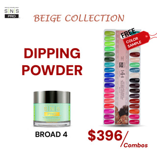 SNS Pro Dipping Powder - Set 36 Colors - Board 4 Beige (109 - 144)