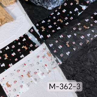 3D Bow Floral Nail Transfer Decals 2