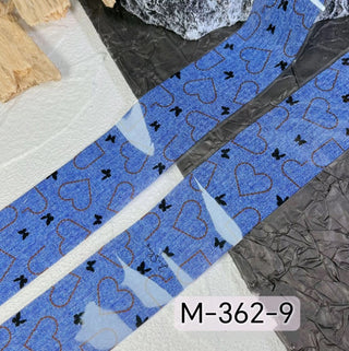 3D Bow Floral Nail Transfer Decals 2