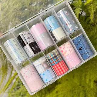 3D Bow Floral Nail Transfer Decals 2