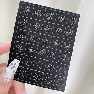 Spray Painted Nail Art Stickers H349