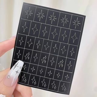 Spray Painted Nail Art Stickers H348