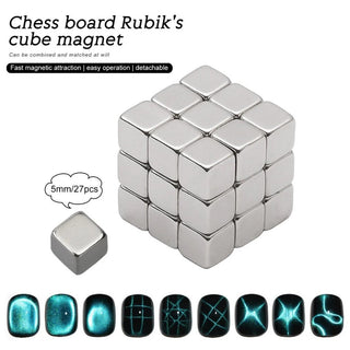 Chess Board Rubik's Cube Magnet