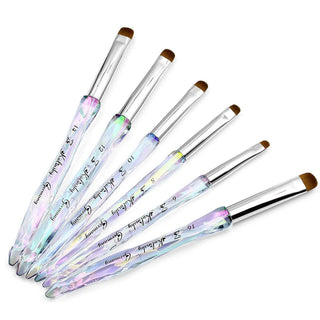 Kolinsky French Brush Crystal Handle