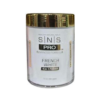 SNS 4-in-1 Pink & White Powder 16oz - French White