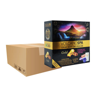 Volcano Spa Case OF 36 A Box Pedicure Spa Kit (10 step) - Gold