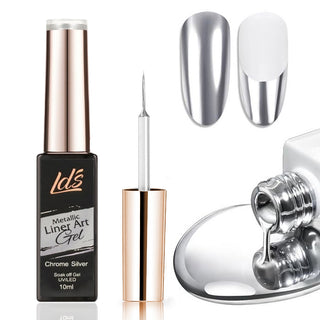 LDS Metallic Line Art Gel - Chrome Silver UV/LED