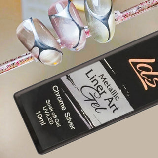 LDS Metallic Line Art Gel - Chrome Silver UV/LED