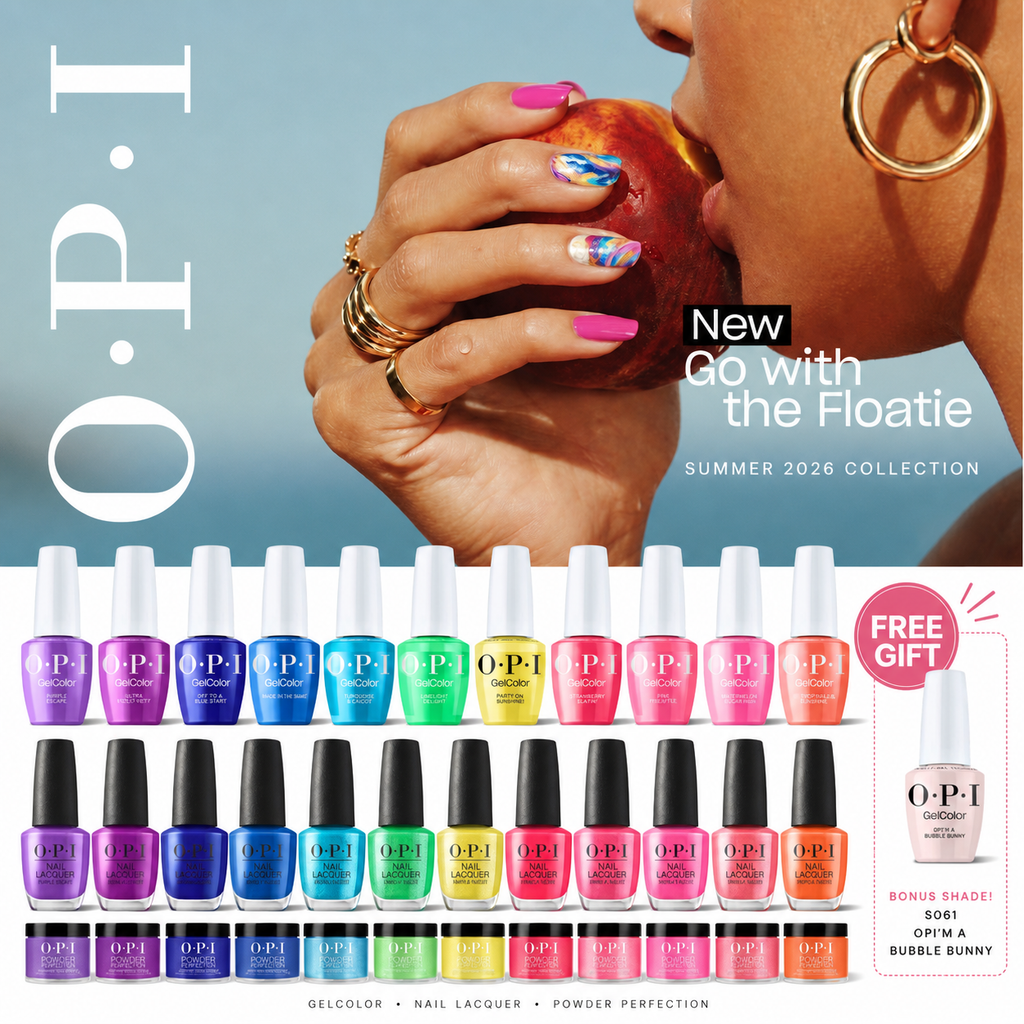 FREE 1 OPI Bubble Bunny S061 - OPI Intelli 3 In 1 - Set 12 Colors