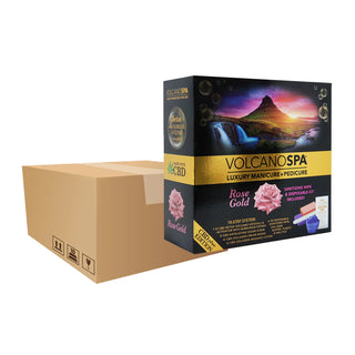 Volcano Spa Case OF 36 A Box Pedicure Spa Kit (10 step) - Rose Gold