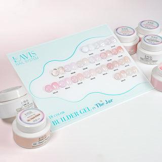 LAVIS Builder Gel In The Jar (ver 2) - Set 18 Colors - 30ml