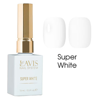 LAVIS Gel Polish Super White - 0.5 oz