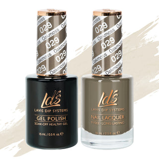 LDS 029 Oakmoss - LDS Healthy Gel Polish & Matching Nail Lacquer Duo Set - 0.5oz