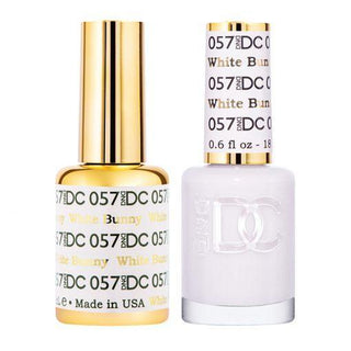 DND DC Gel Nail Polish Duo - 057 White Colors - White Bunny