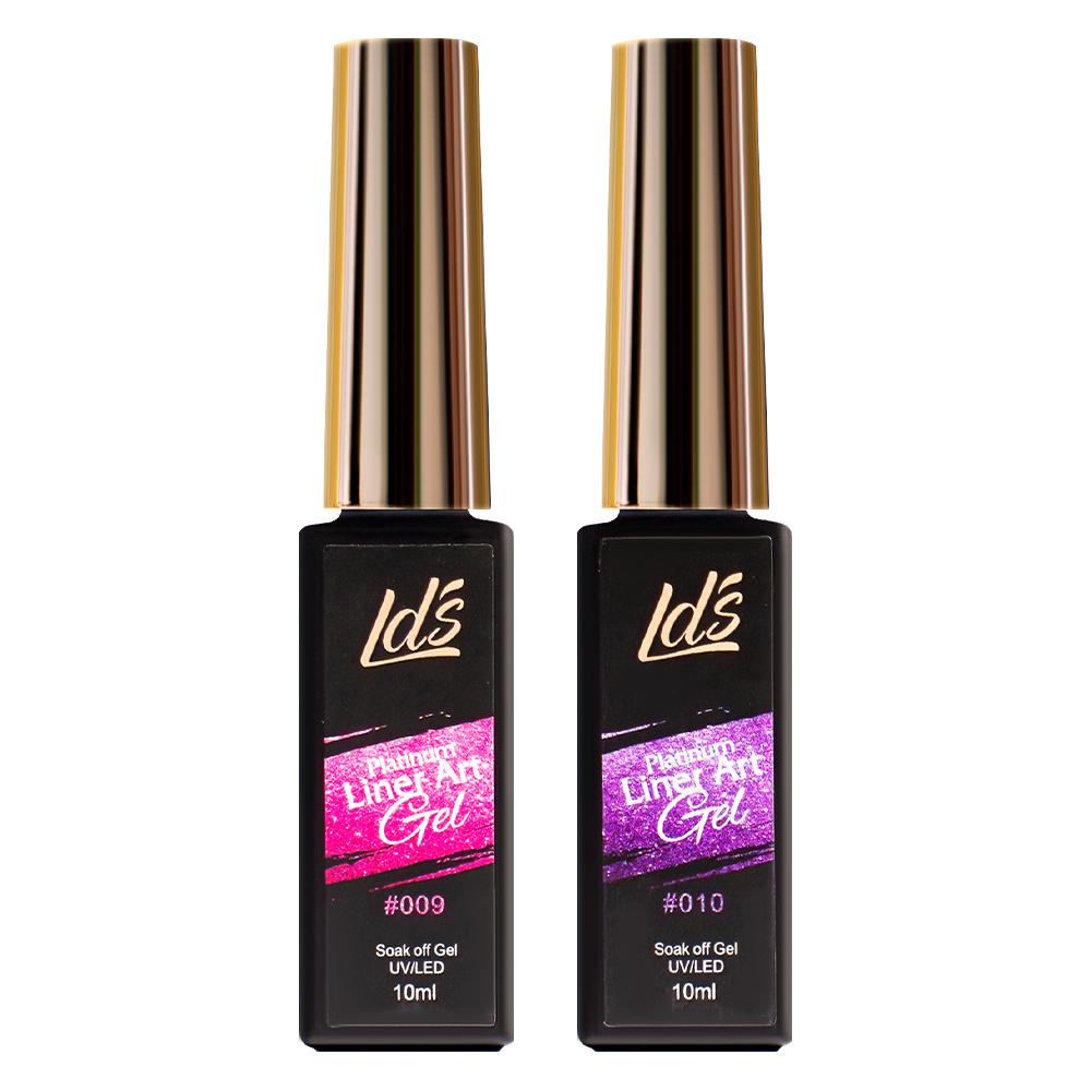 LDS Platinum Gel Art Duo Color 9 & 10 ND Nails Supply