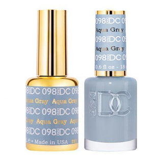 DND DC Gel Nail Polish Duo - 098 Gray Colors - Aqua Gray