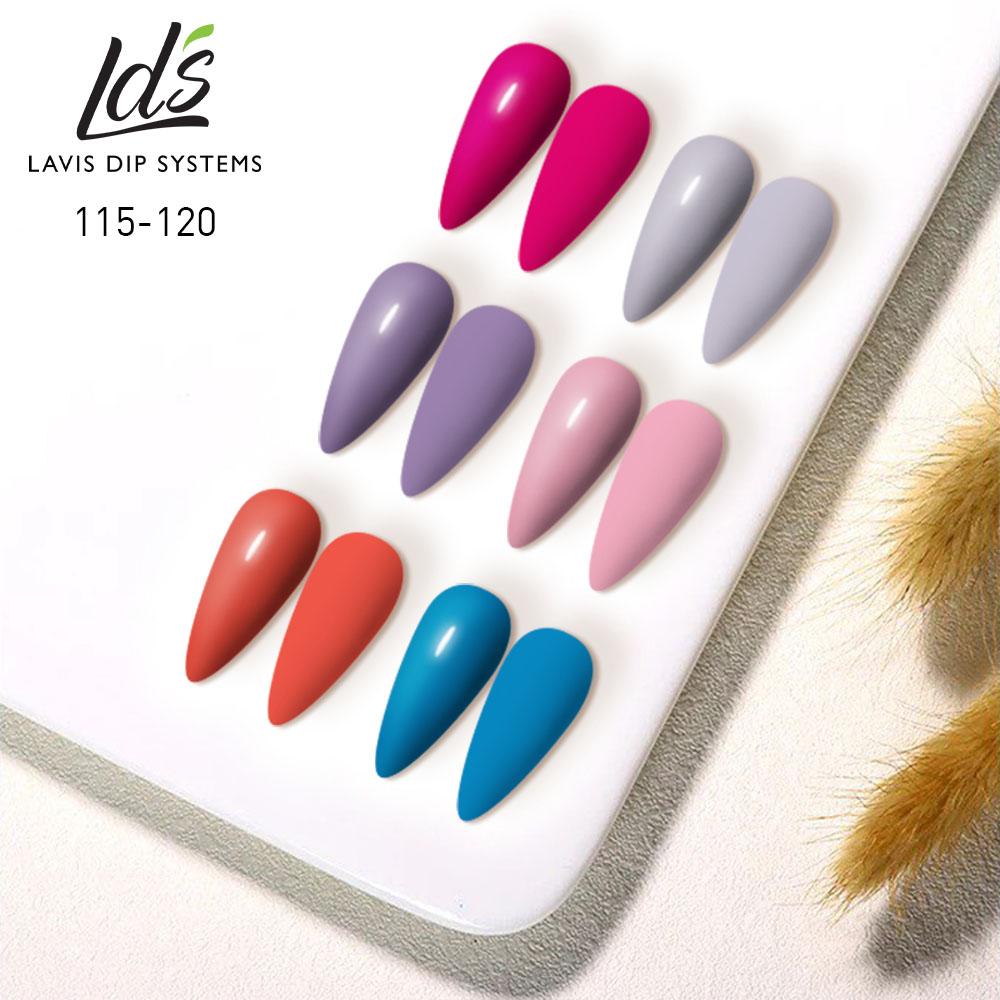 LDS Healthy Nail Lacquer  Set (6 colors): 115 to 120