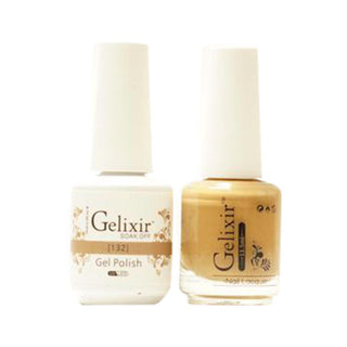 Gelixir Gel Nail Polish Duo - 132 Brown Colors by Gelixir sold by DTK Nail Supply