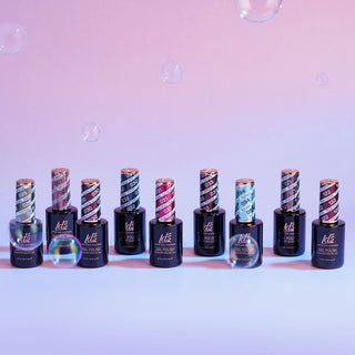 LDS Holiday Collection: 6 Healthy Gel Polishes, 1 Base Gel, 1 Top Gel, 1 Strengthener - WINTER MOOD - 007, 031, 032, 033, 094, 121