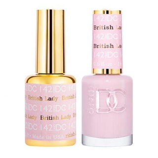 DND DC Gel Nail Polish Duo - 142 Pink Colors - British Lady