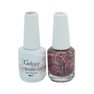 Gelixir Gel Nail Polish Duo - 170 Glitter Multi Colors by Gelixir sold by DTK Nail Supply