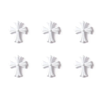 #193-198 2PCS White Matte Nail Charm Medieval