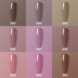 9 Lavis Holiday Gel Nail Polish Collection - SET 17 - 253; 254; 255; 256; 257; 258; 259; 260; 261