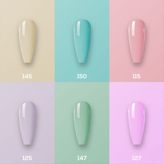 Lavis Gel Color Set 3 (6 colors) : 145; 150; 115; 125; 147; 127