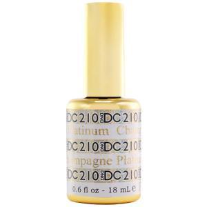 DND DC Gel Polish 210 - Glitter, Gold Colors - Champagne