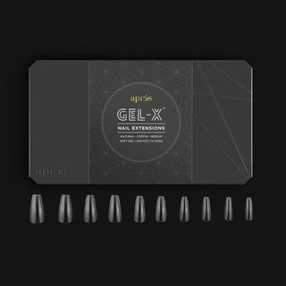 APRES - Gel-X™ Natural Coffin Medium Box of Tips by Apres sold by DTK Nail Supply