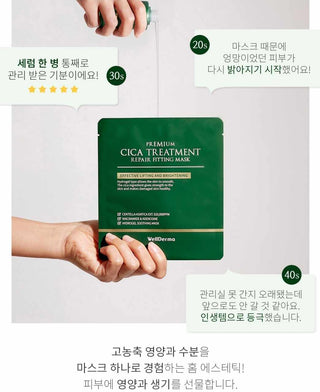 WellDerma Premium Cica Treatment Repair Fitting Mask